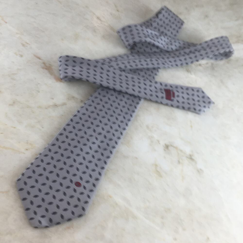 LANCEL PARIS GREY ALL SILK TIE